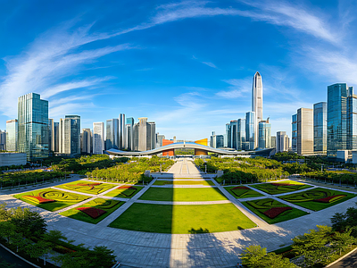 现代城市HDR