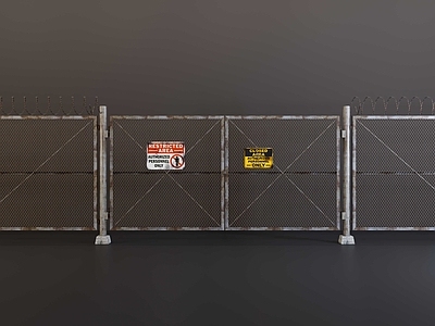 工业复古风围栏护栏 铁丝网  铁门  防盗网  铁网墙