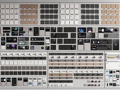 极简开关 现代开关插座 开关插座组合 智能开关 轨道插座 智能面板