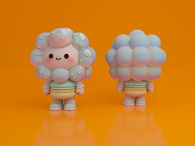 奶油风雕塑摆件 玩偶 手办 IP 玩具 雕塑