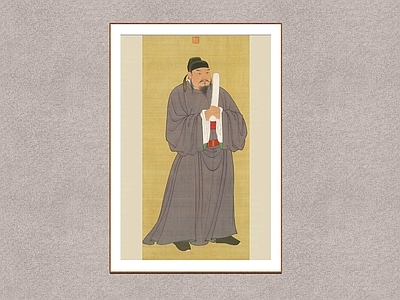 新中式挂画 郭子仪 人物挂画 肖像画 古代人物画 唐代人物画
