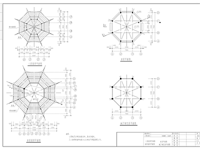 亭子 八角亭 古建八角亭 古建重檐八角亭