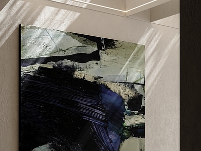 侘寂抽象画 美式挂画 法式挂画 抽象挂画 油画 卧室挂画