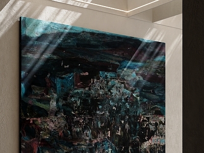 侘寂风抽象画 意式挂画 轻奢挂画 油画 客厅挂画 抽象画