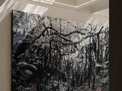 侘寂风儿童挂画 法式挂画 美式挂画 油画 卧室挂画 客厅挂画