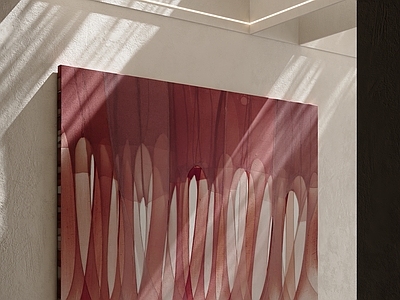 侘寂风抽象画 现代挂画 意式挂画 红色挂画 客厅挂画 卧室挂画