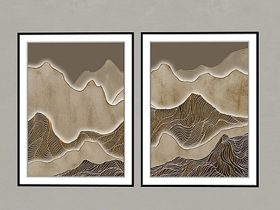 新中式挂画组合