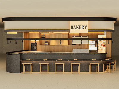 现代简约咖啡厅 高级简约咖啡店 现代咖啡店 现代吧台 咖啡岛台吧台 精致咖啡甜品