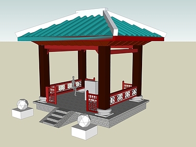 新中式小公建 凉亭