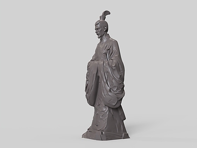 新中式景观雕塑 屈原 古人 文人 屈原雕塑
