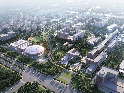 现代主义体育馆外观 现代游泳馆 现代体育学院