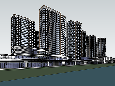 现代主义小区建筑