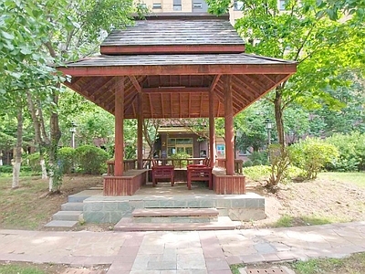亭子 东南亚风景观亭 新亚洲风休闲木亭