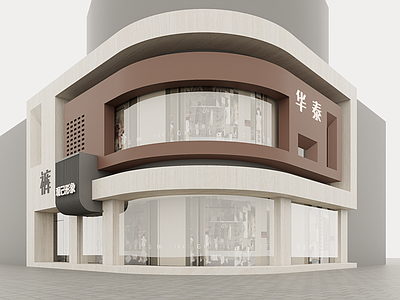 现代简约门头 服装店门头