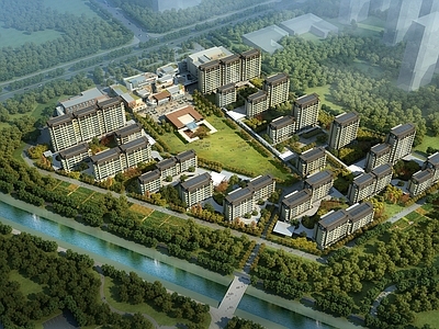 新中式老年公寓 住宅 养老院
