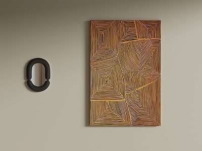 极简儿童挂画 抽象画 肌理画 油画 长条无框画