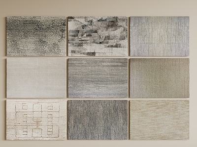 现代简约儿童地毯 现代简约地毯 方形地毯 粗布地毯  布艺地毯
