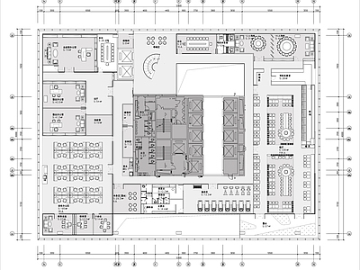 整体办公空间 办公室布置图