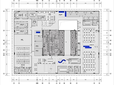 整体办公空间 现代风办公室