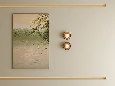 奶油风油画 抽象画 肌理画 油画 风景挂画 小清新装饰画