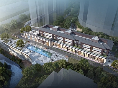 商业街 裙楼沿街商业