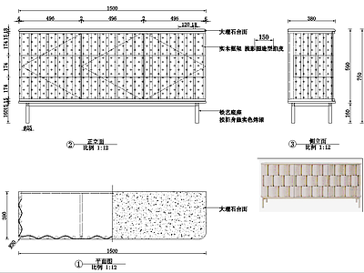柜子 电视柜图纸