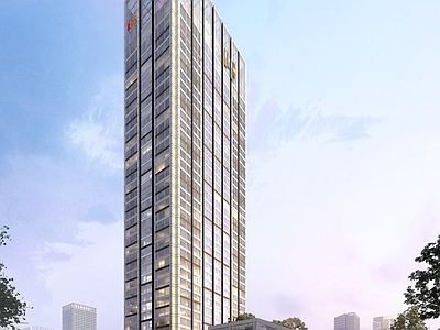 现代简约写字楼 超高层 商住楼