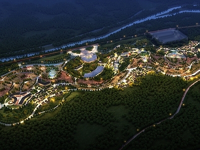 新中式景观文旅项目景观 文旅项目 花田 规划
