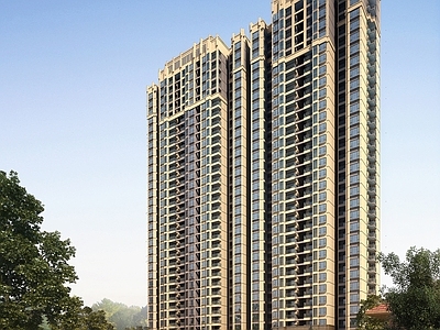 新古典主义小高层住宅楼 住宅