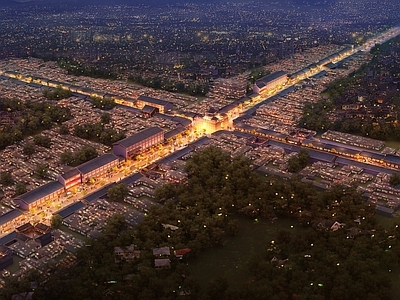 新中式古建 古建规划  古建商业街