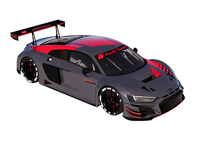 赛车运动风汽车 超级跑车 赛车 奥迪 R8 LMS GT3