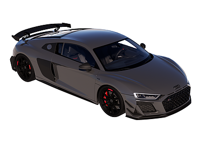 现代极简汽车 超级跑车 奥迪 R8 V10 GT
