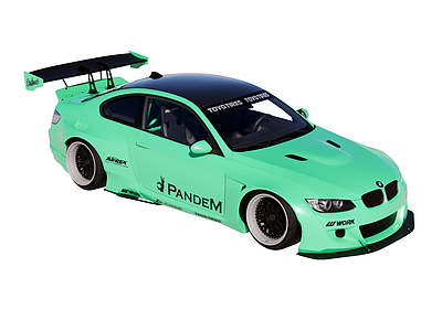 改装赛车风汽车 跑车 改装车 宝马 M3 E92 Pandem