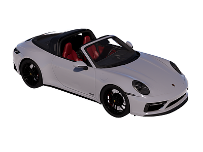 现代简约汽车 跑车 保时捷 911 Targa 4 GTS