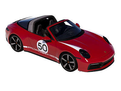 复古赛车风汽车 跑车 保时捷 911 Targa 4S Heritage Design