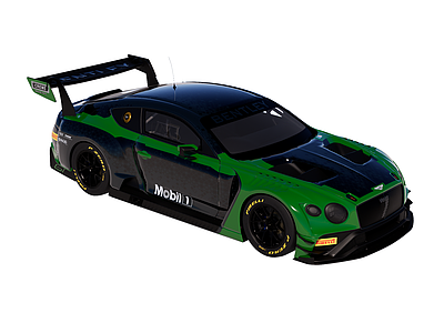 赛车涂装风格汽车 超级跑车 宾利 欧陆 GT3