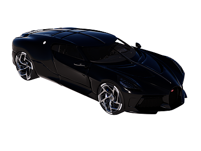 极简主义汽车 超级跑车 布加迪 La Voiture Noire