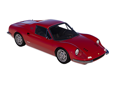 复古汽车 超级跑车 法拉利 Dino 246 GT