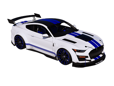 美式性能风汽车 跑车 改装车 福特 谢尔比 GT500KR
