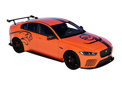 赛车改装风格汽车 跑车 捷豹 XE SV Project