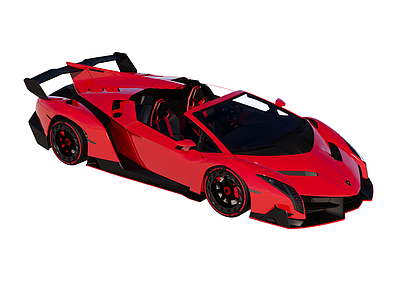 超跑竞技风汽车 超级跑车 兰博基尼 Veneno Roadster