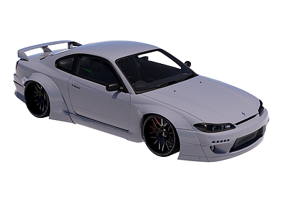 宽体改装风格汽车 跑车 日产 Silvia S15 火箭兔