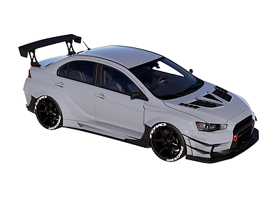 竞技改装风汽车 跑车 三菱 Lancer EVO X Varis改装