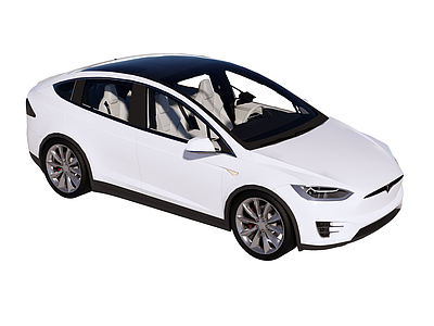 极简主义汽车 家用车 特斯拉 Model X