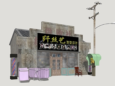 复古小公建 年代建筑 怀旧建筑 供销社建筑 乡镇建筑
