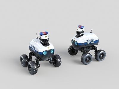 赛博朋克玩具 机器人  警用机器人 特殊机器人  军用机器人 特种机器人