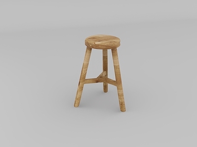 原木风吧凳