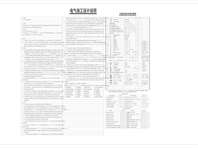 水电图 强弱电设计说明 电气系统图 应急照明系统图 应急照明设计说明
