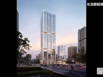 产业园建筑 信息新产业园 150米超高层 初设设计深度