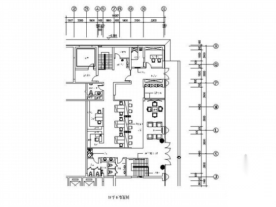 [北京]某银行办公空间局部室内装修设计图（含效果）